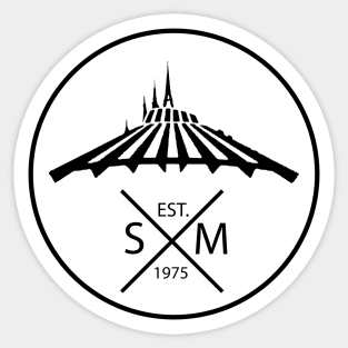 Space Mountain Pocket Sticker